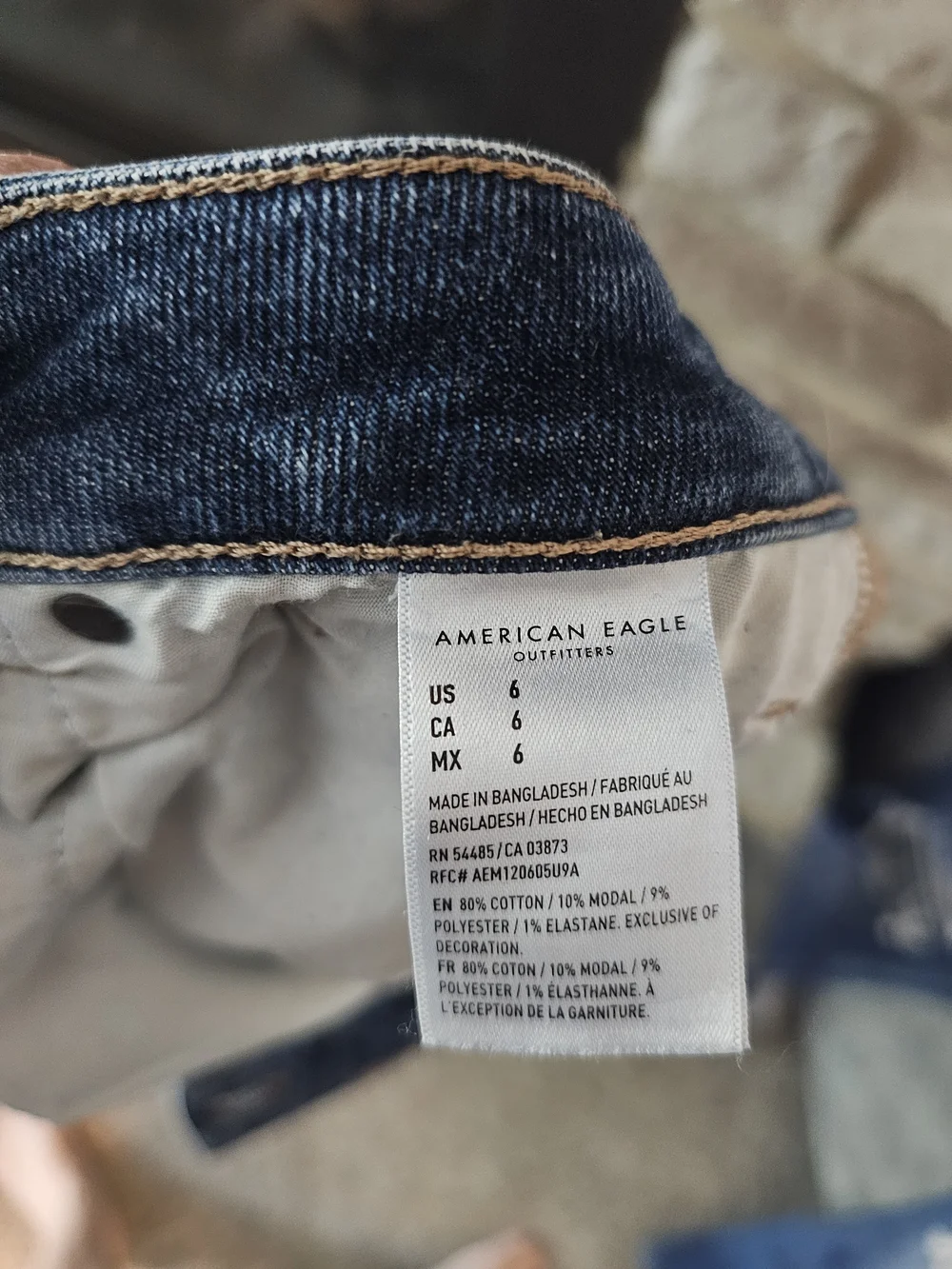 American Eagle Outfitters Distressed Denim Jean Shorts - Blue
